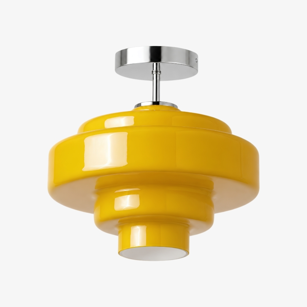Yellow Koloro glass ceiling light SKU