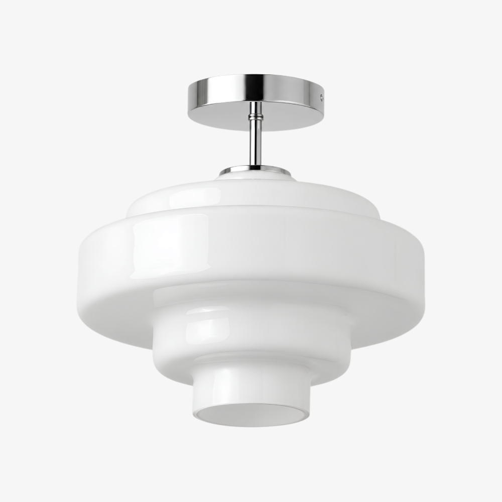 White Koloro glass ceiling light SKU