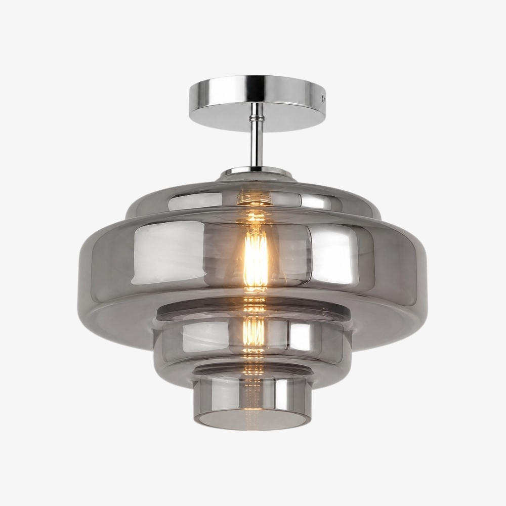 Smoke Grey Glass Koloro ceiling light SKU