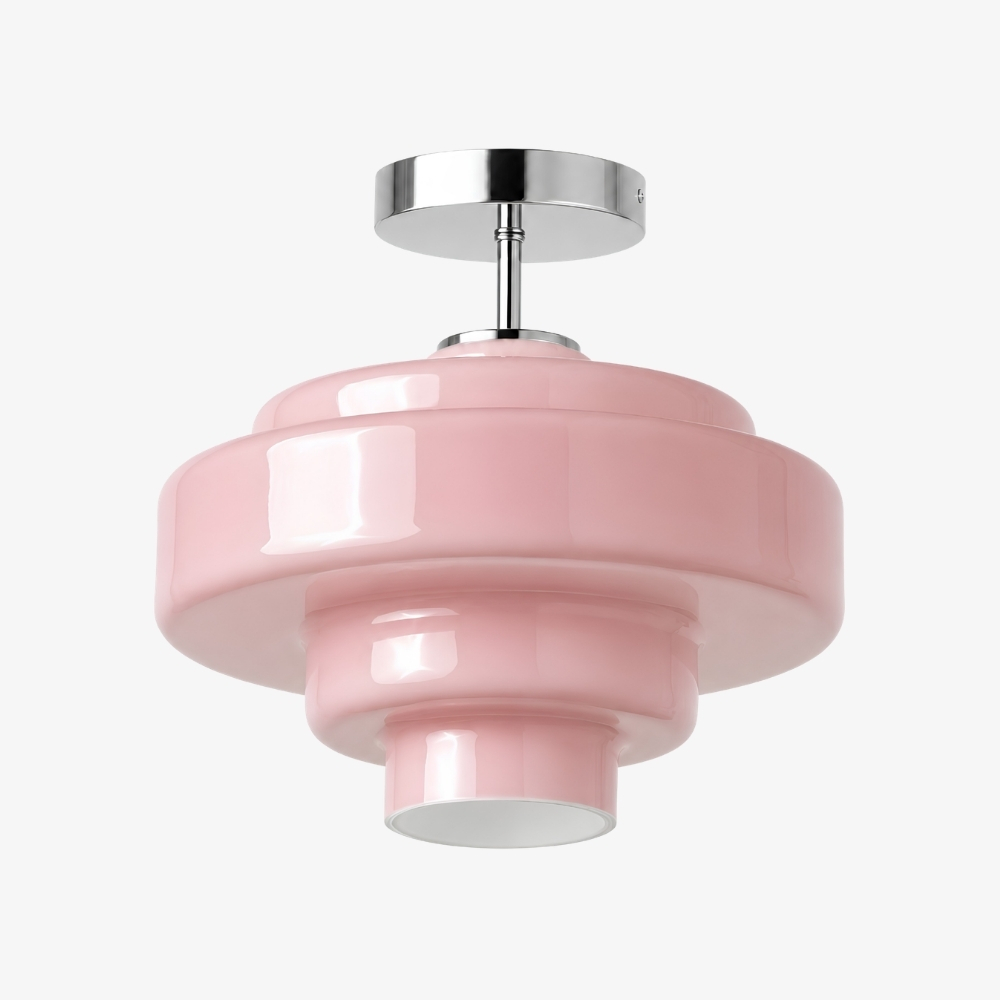 Pink Koloro glass ceiling light SKU