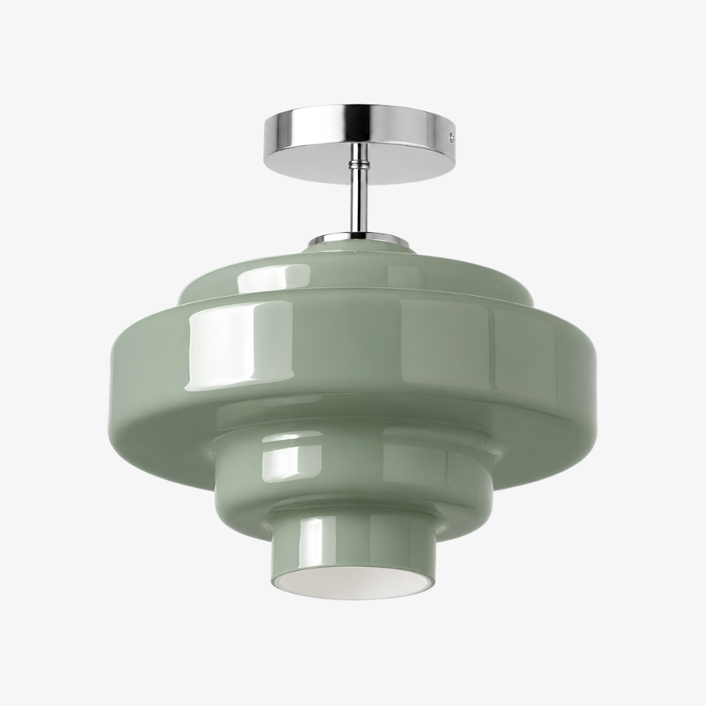 Sage Green Koloro glass ceiling light SKU