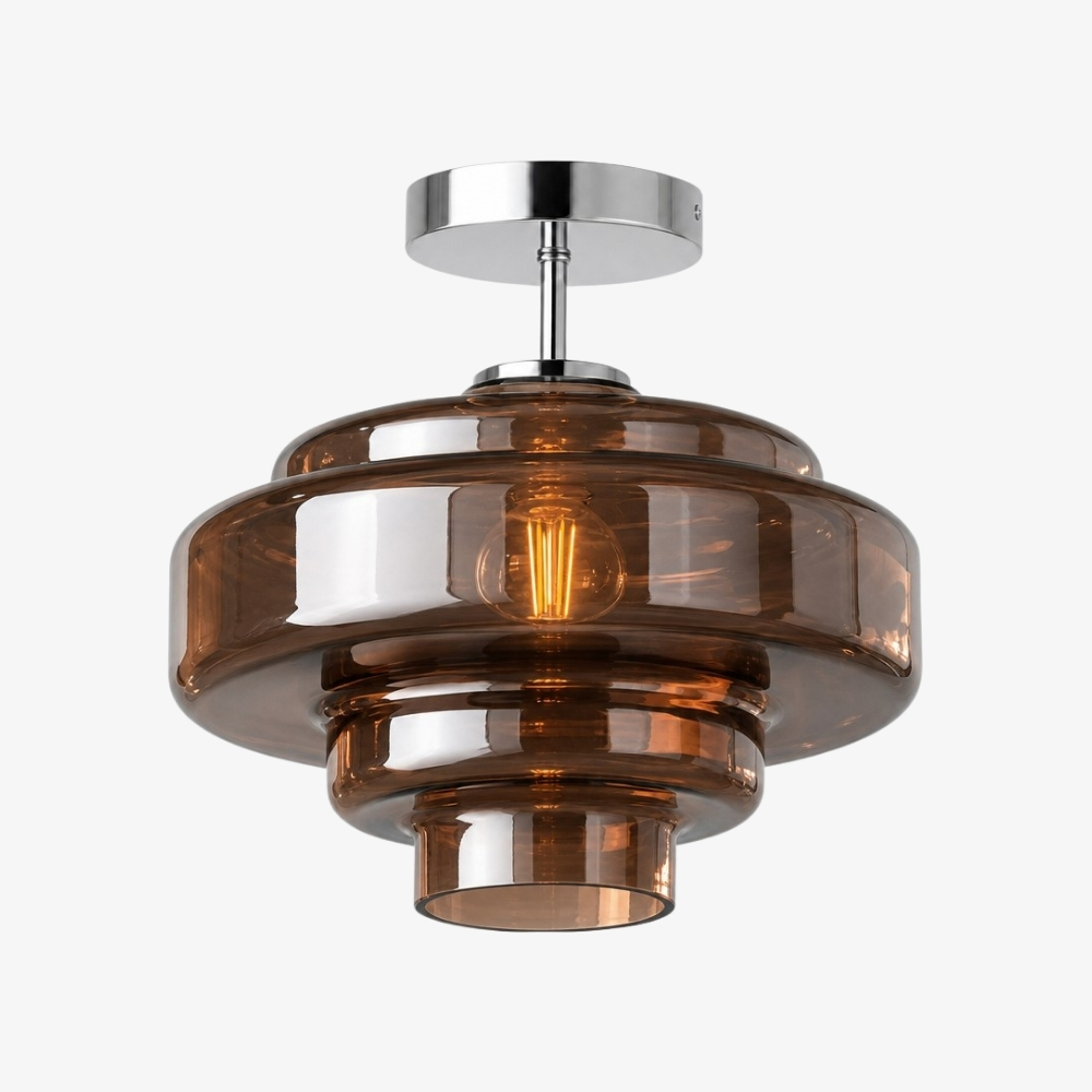 Brown Glass Koloro ceiling light SKU