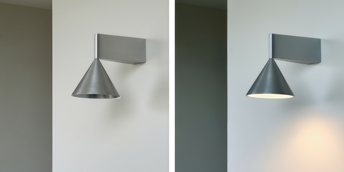 Vergleich der Metorq Schalterleuchten mit Licht an und aus