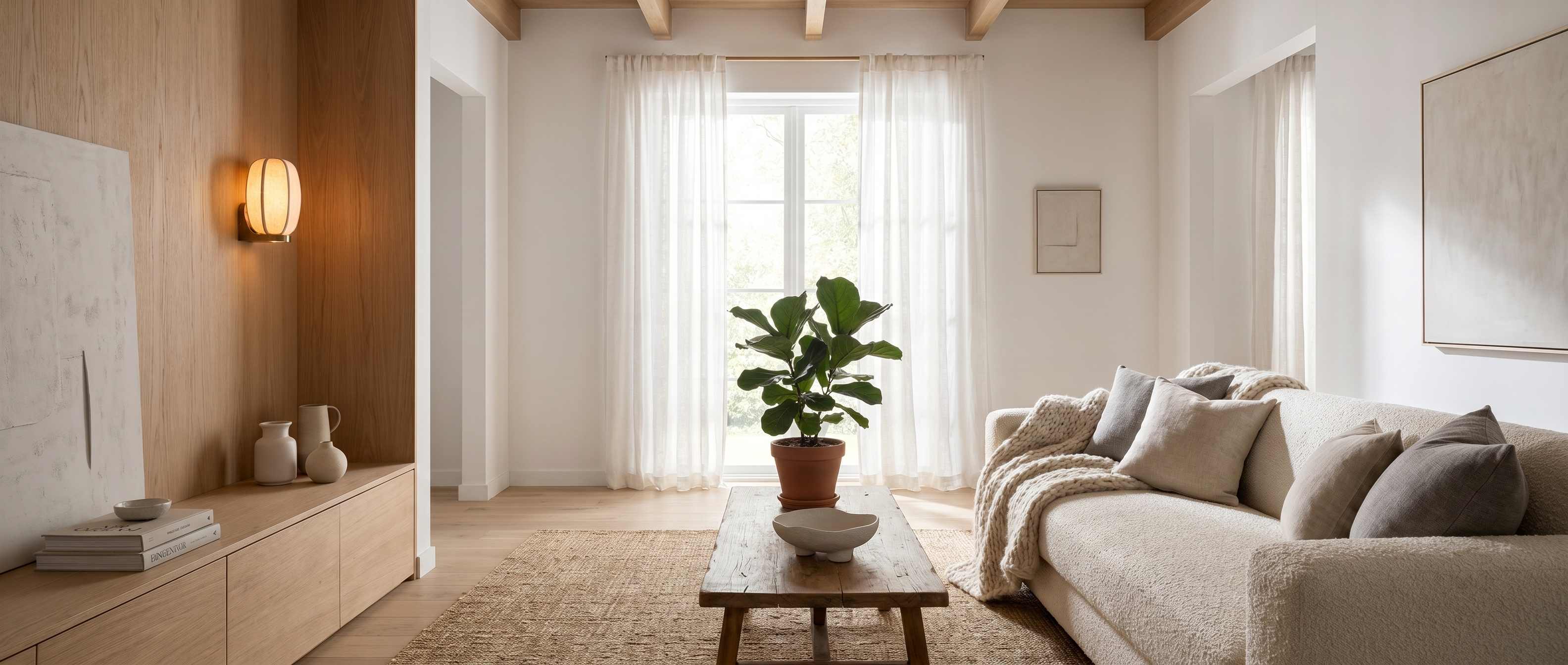 Loomis wall light softly illuminating an interior