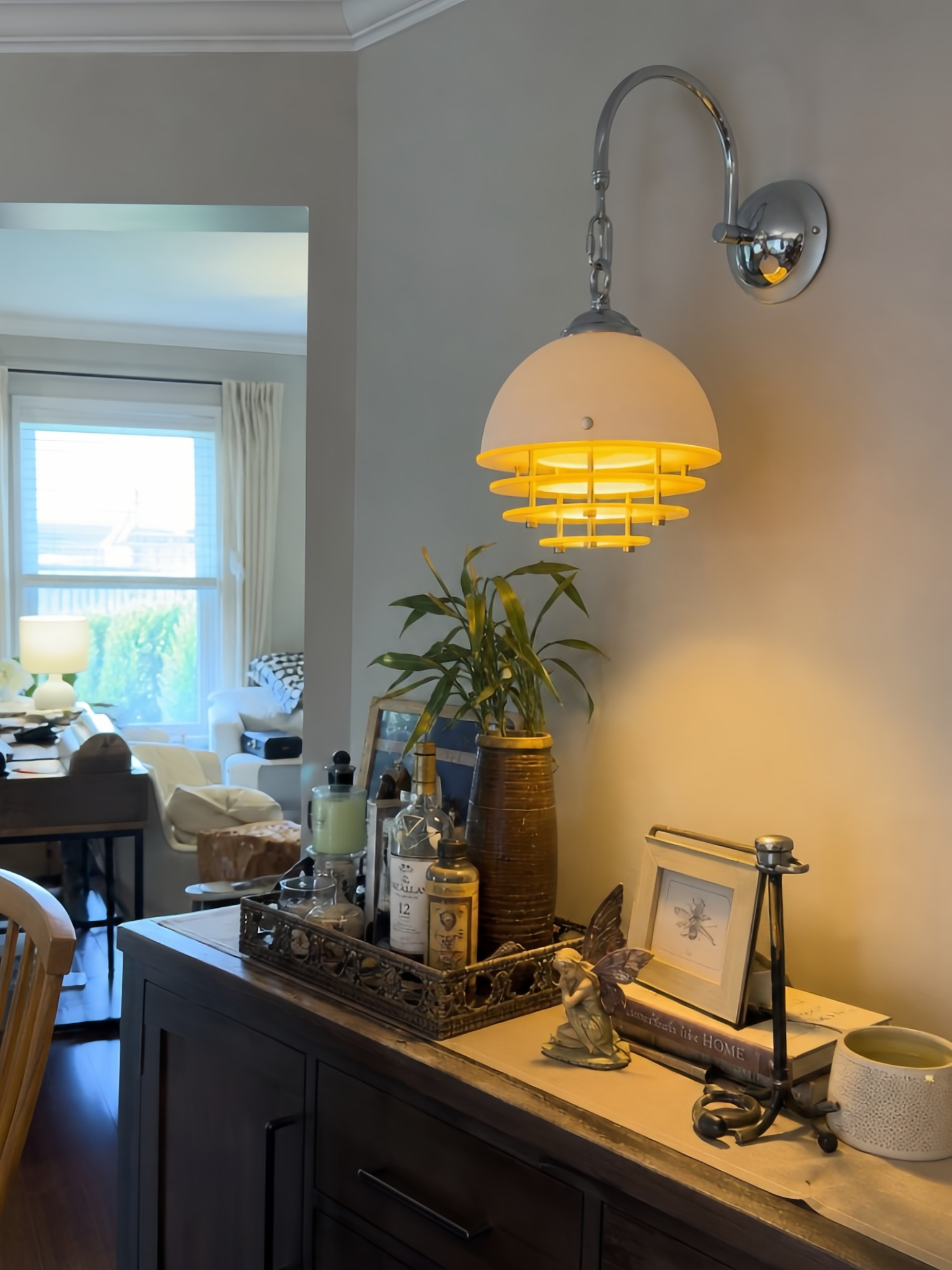 Afterglow Sunset Home Inspiration Wandlichtszene