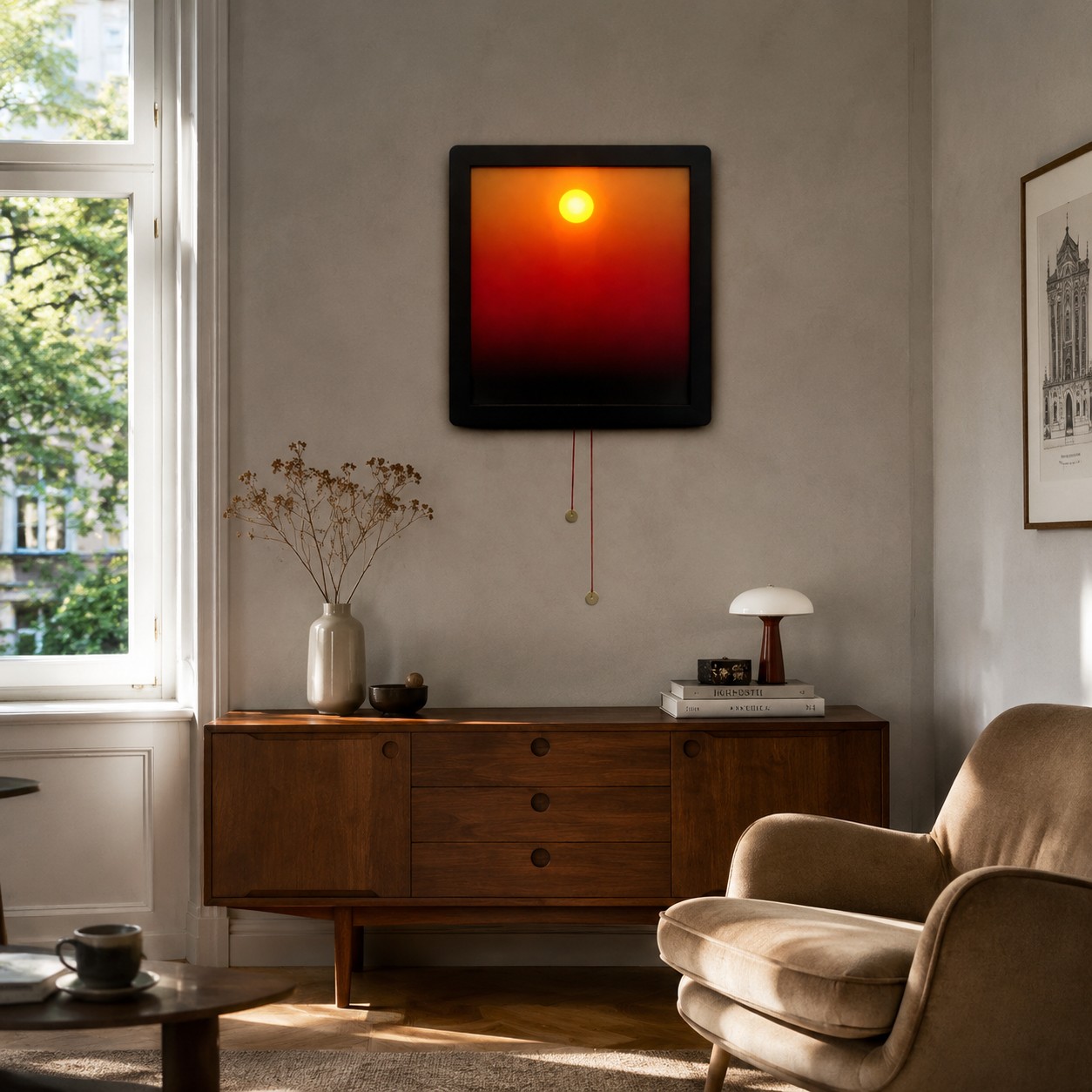 LUMES Design atmospheric wall light in a warm interior
