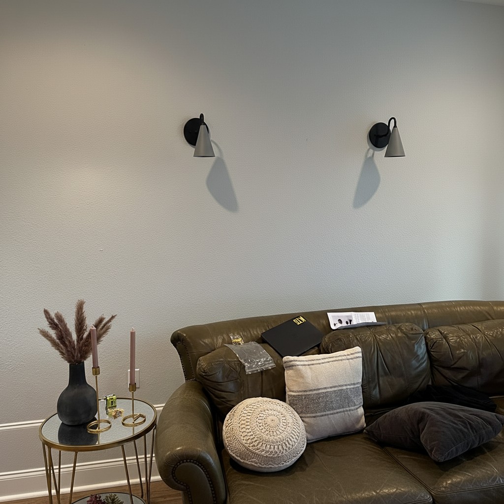 Kundenfoto der Curva Metal Wandleuchten im Wohnzimmer