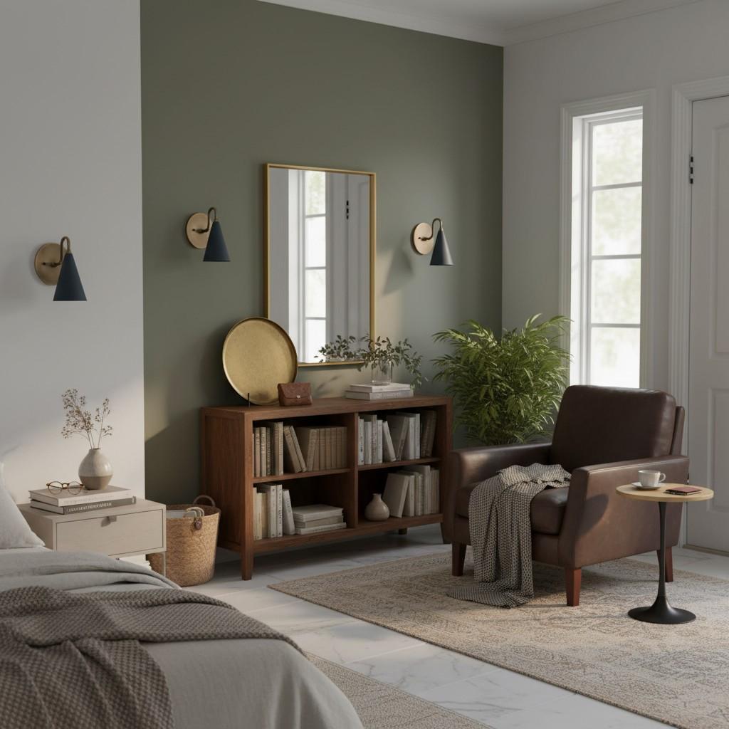 Curva Metal Wandleuchte an einer Wand