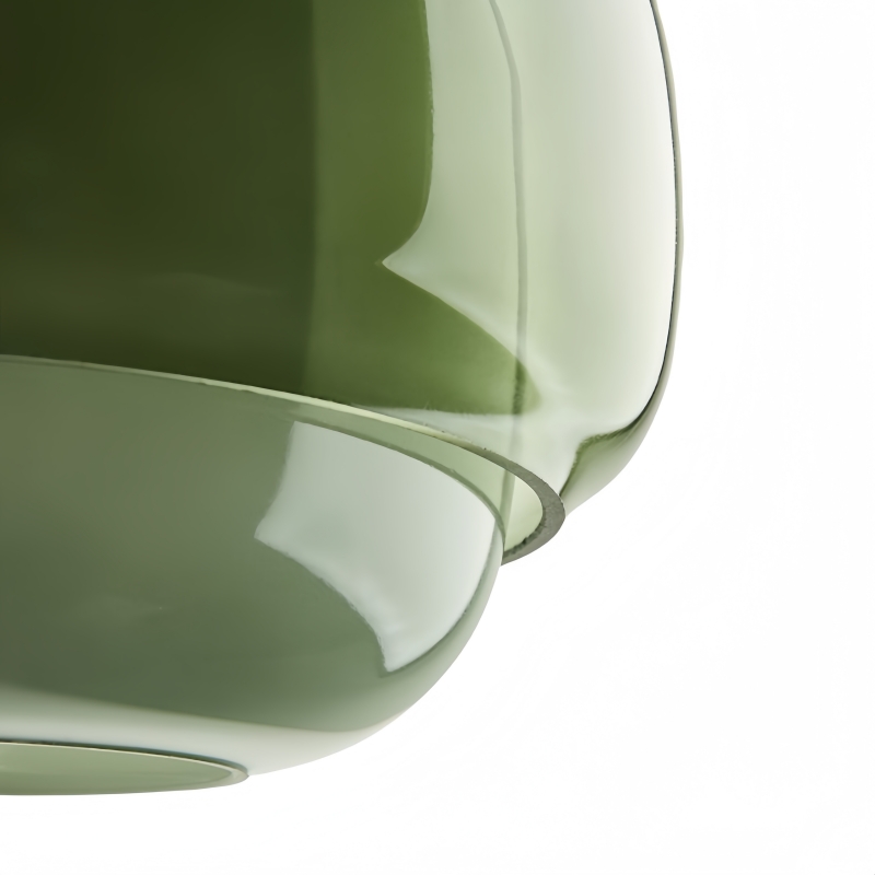 Grüner doppelwandiger Clinco Glasschirm