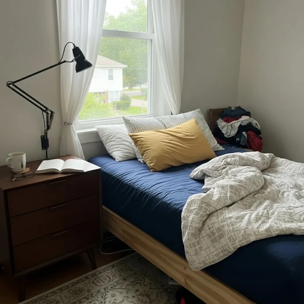 Kundenfoto der Modryx Wandleuchte im Schlafzimmer
