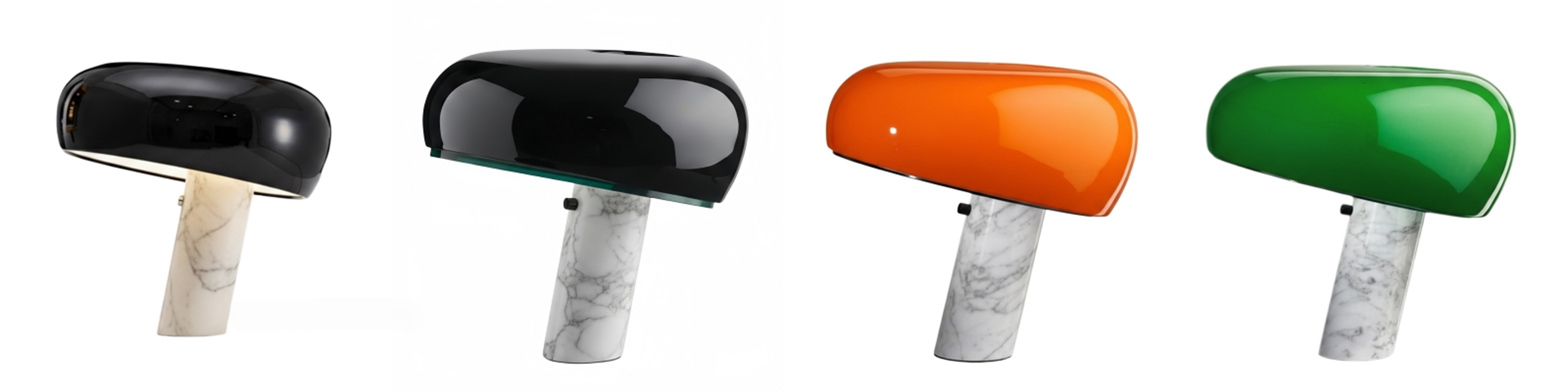 Slantia Tischlampe Farbvarianten Schwarz, Orange i Grün