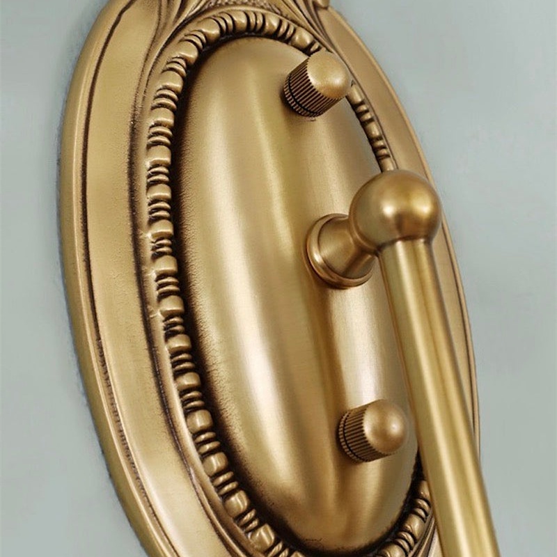 Detail der antiken Wandhalterung