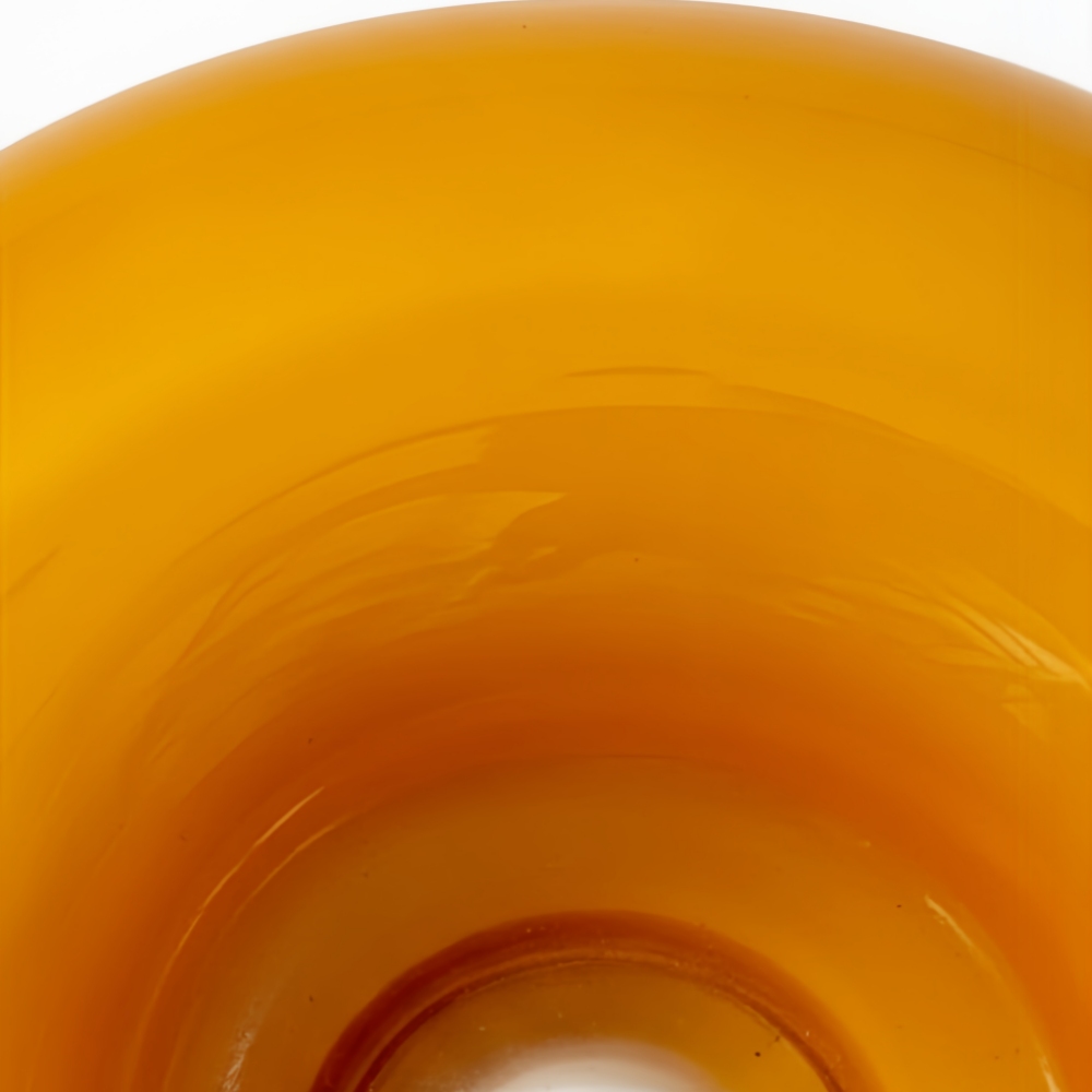 Makroaufnahme der orangefarbenen Donut-Form