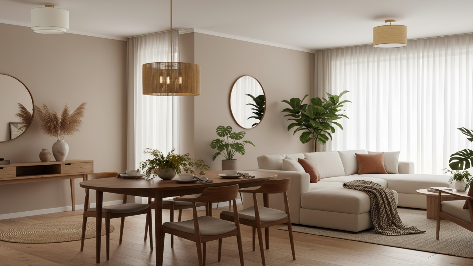 Dumora-Kollektion in einem Wohn- und Esszimmer