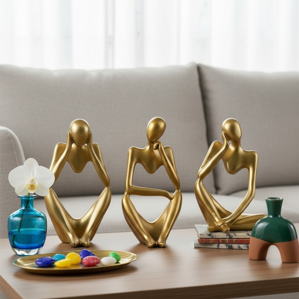 Denker Figur A+B+C-Gold
