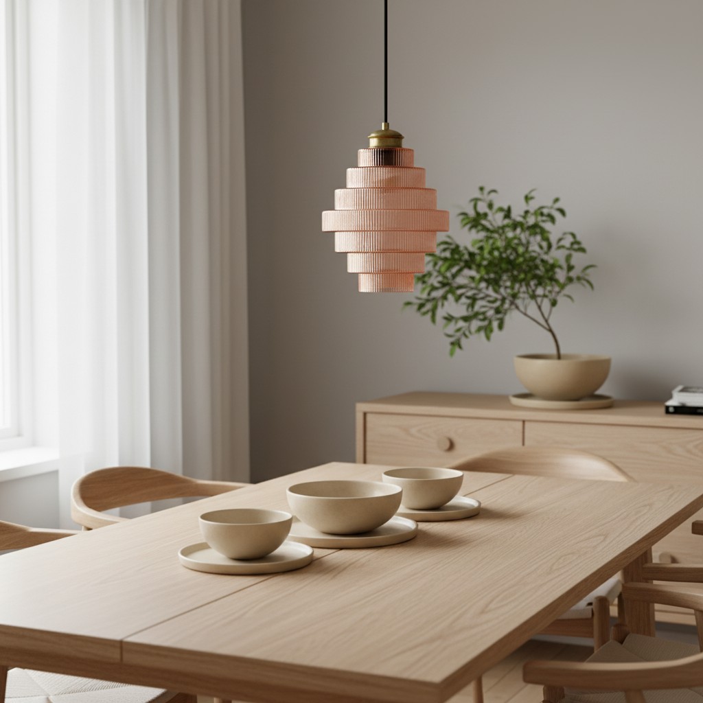 Bottis pendant light over a dining table