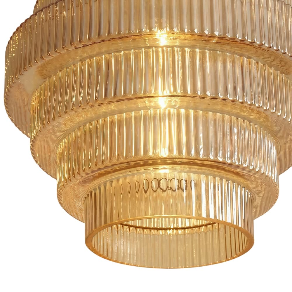 Bottis glass pendant lamp underside detail