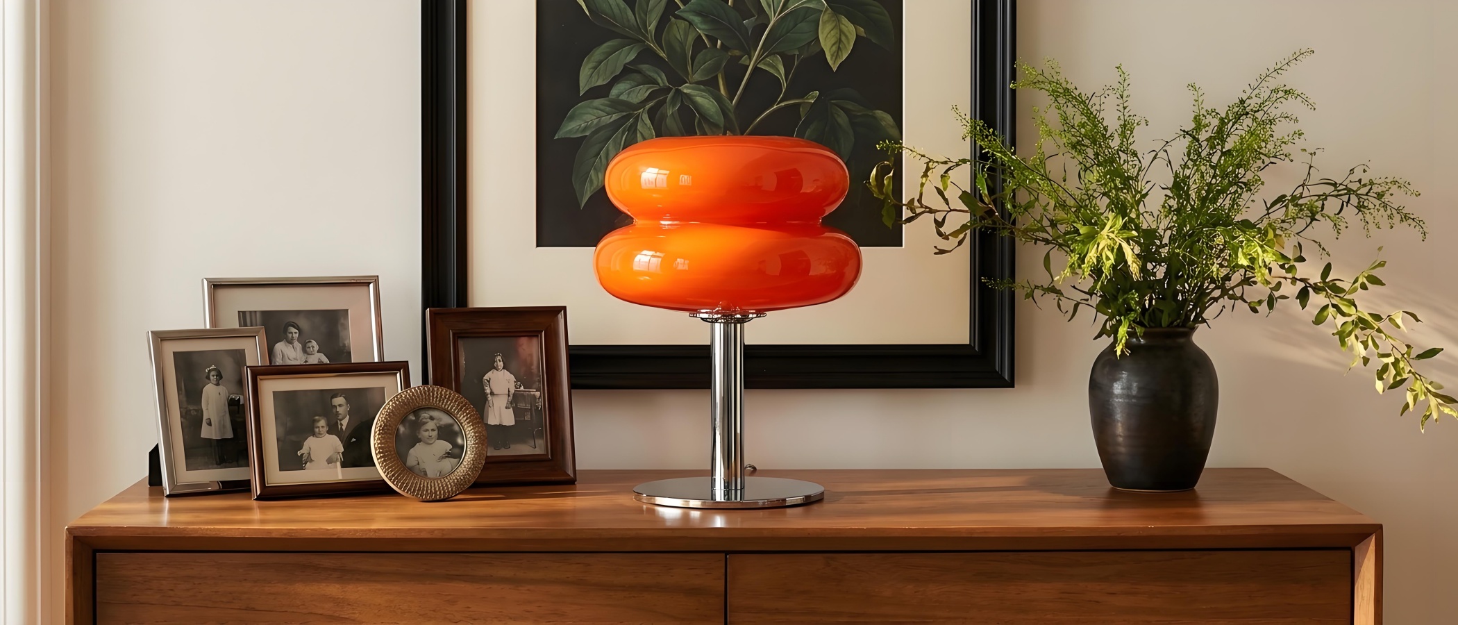 Retro Bauhaus Lollipop Ripple Tischlampe