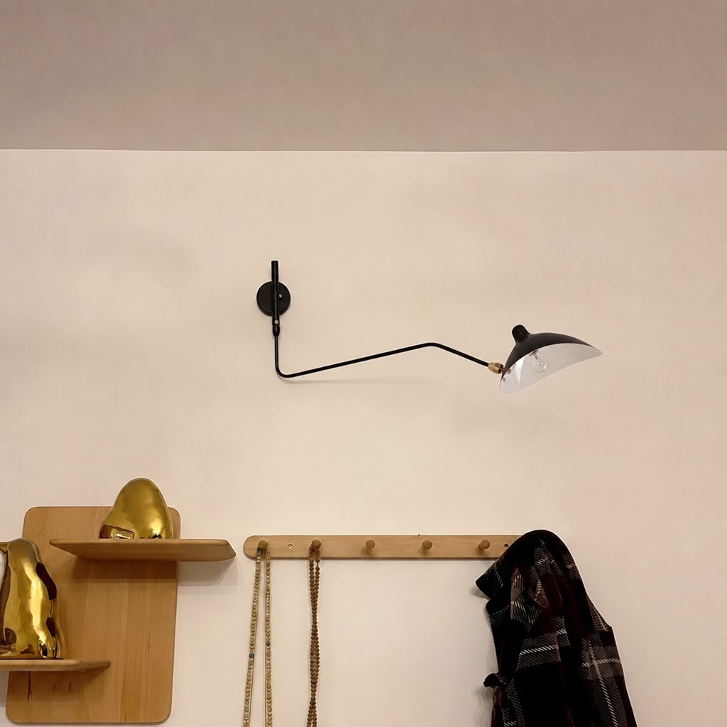 Kundenfoto der schwarzen Wandleuchte