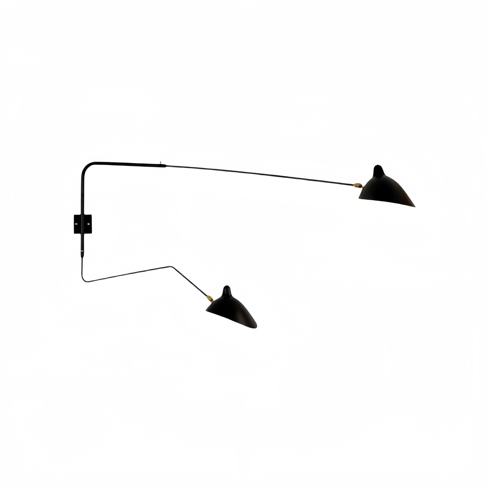 Wandleuchte mit schwenkbarem Arm – Detailansicht