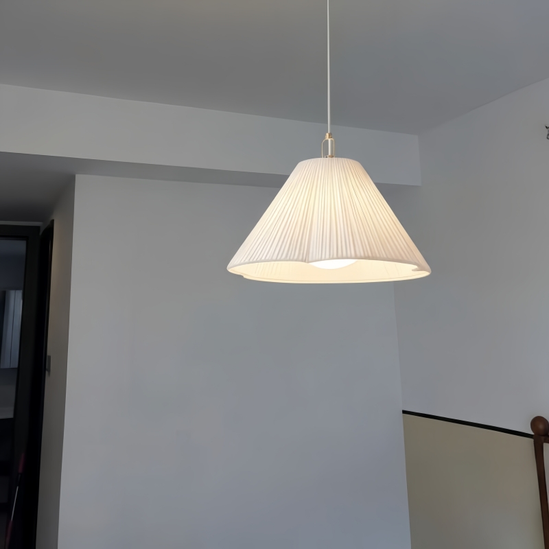 Customer review photo of lit Blossine pendant