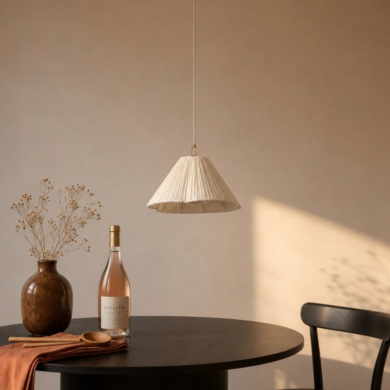 Blossine pendant light above a table