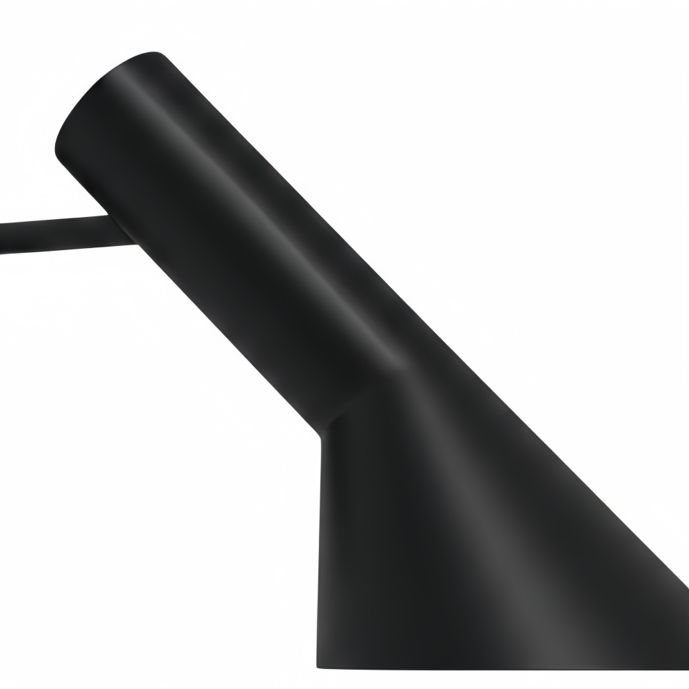 Nahaufnahme des schwarzen Metallarms