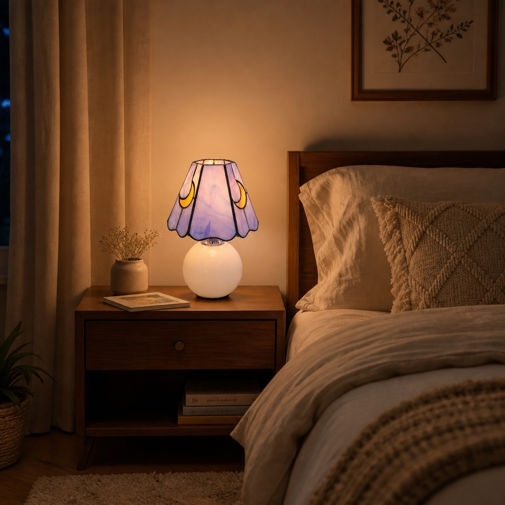 Stellum Tischlampe am Bett