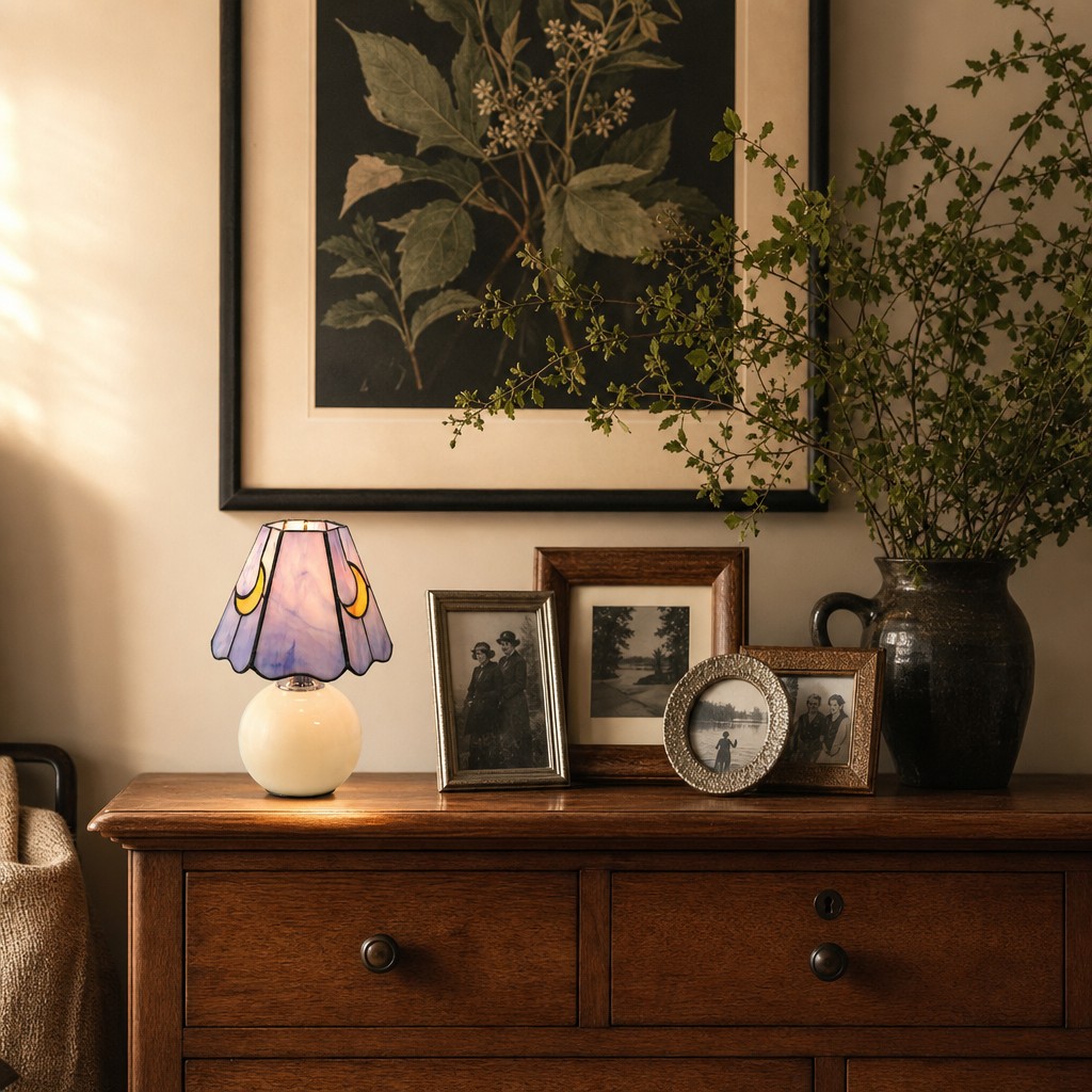 Stellum Tischlampe auf einer Kommode
