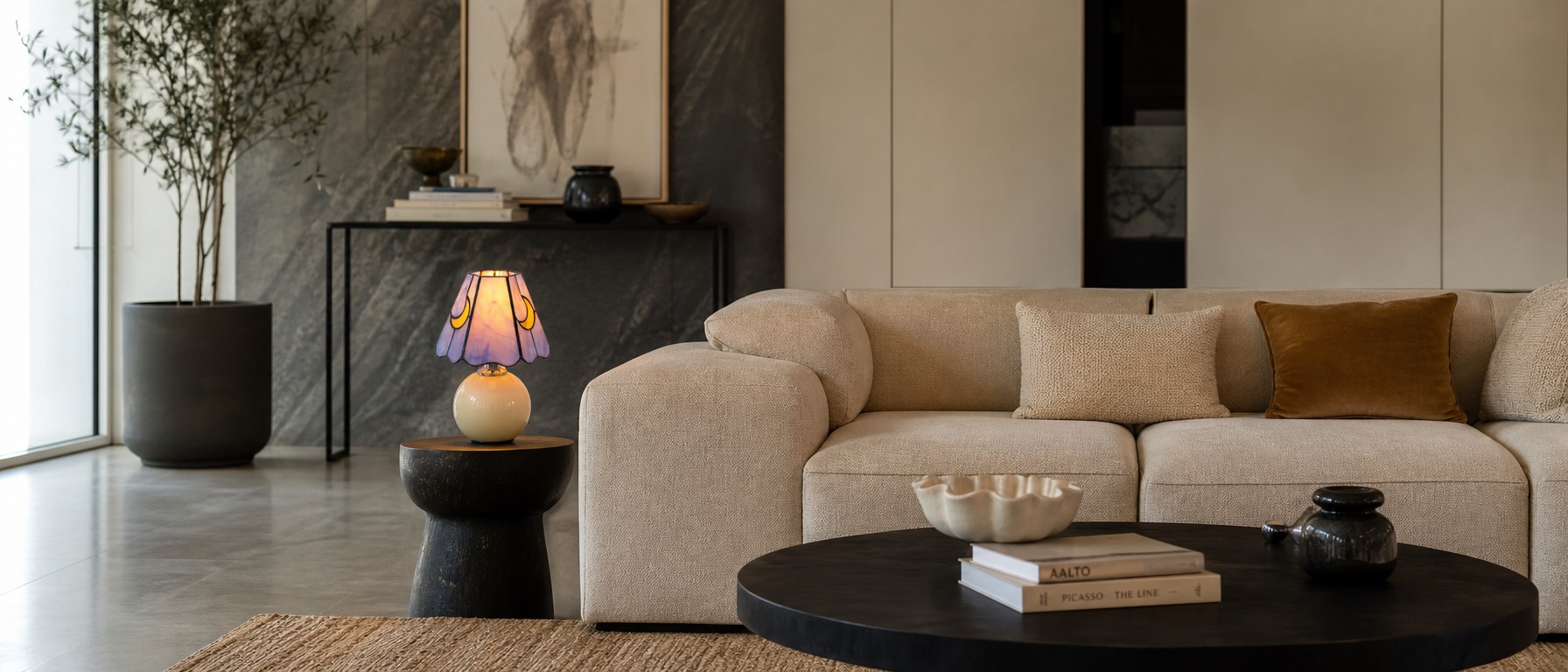 Stellum Tischlampe in einem Wohnbereich