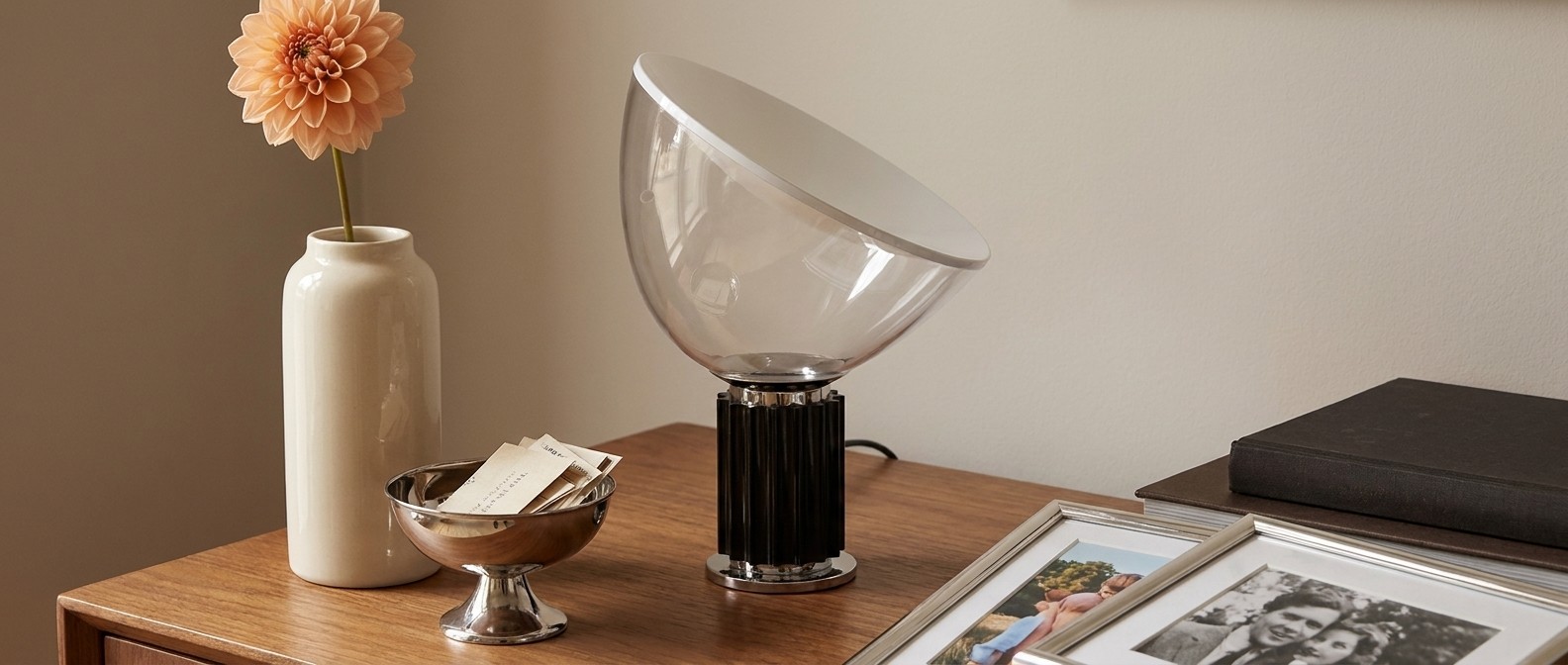 Taccia Tischleuchte im Wohnbereich