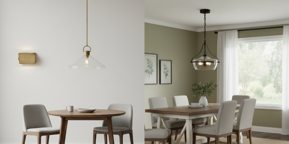 Lirra-Serie in zwei Esszimmer-Szenen