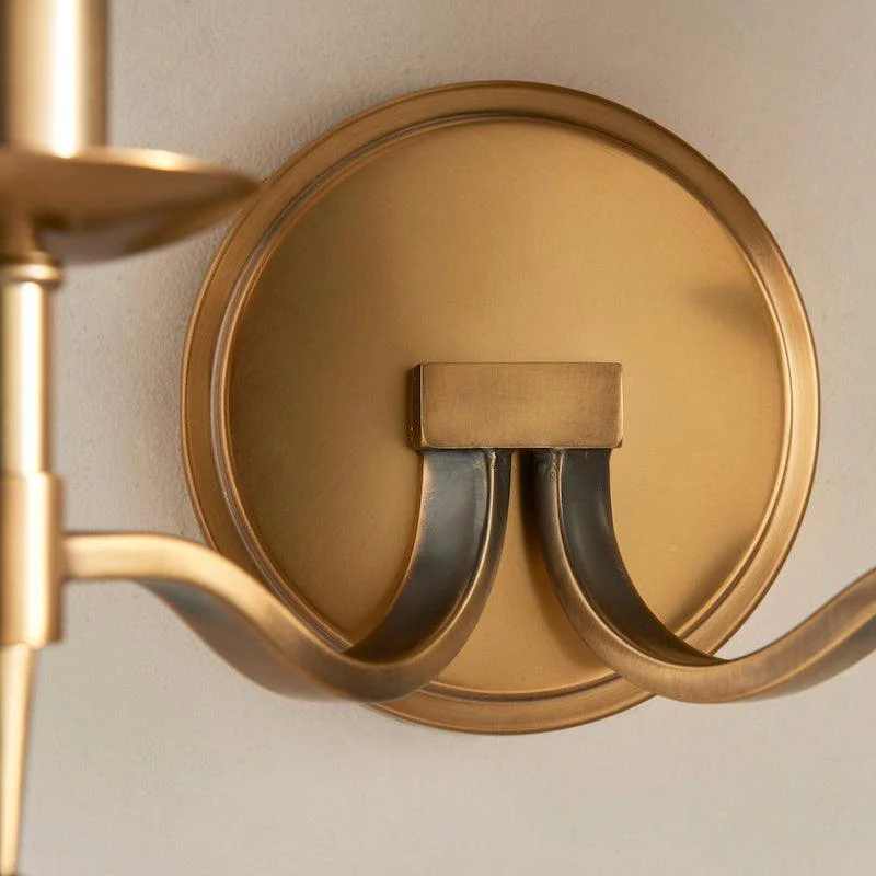 Close-up of Tela wall plate and curved arms