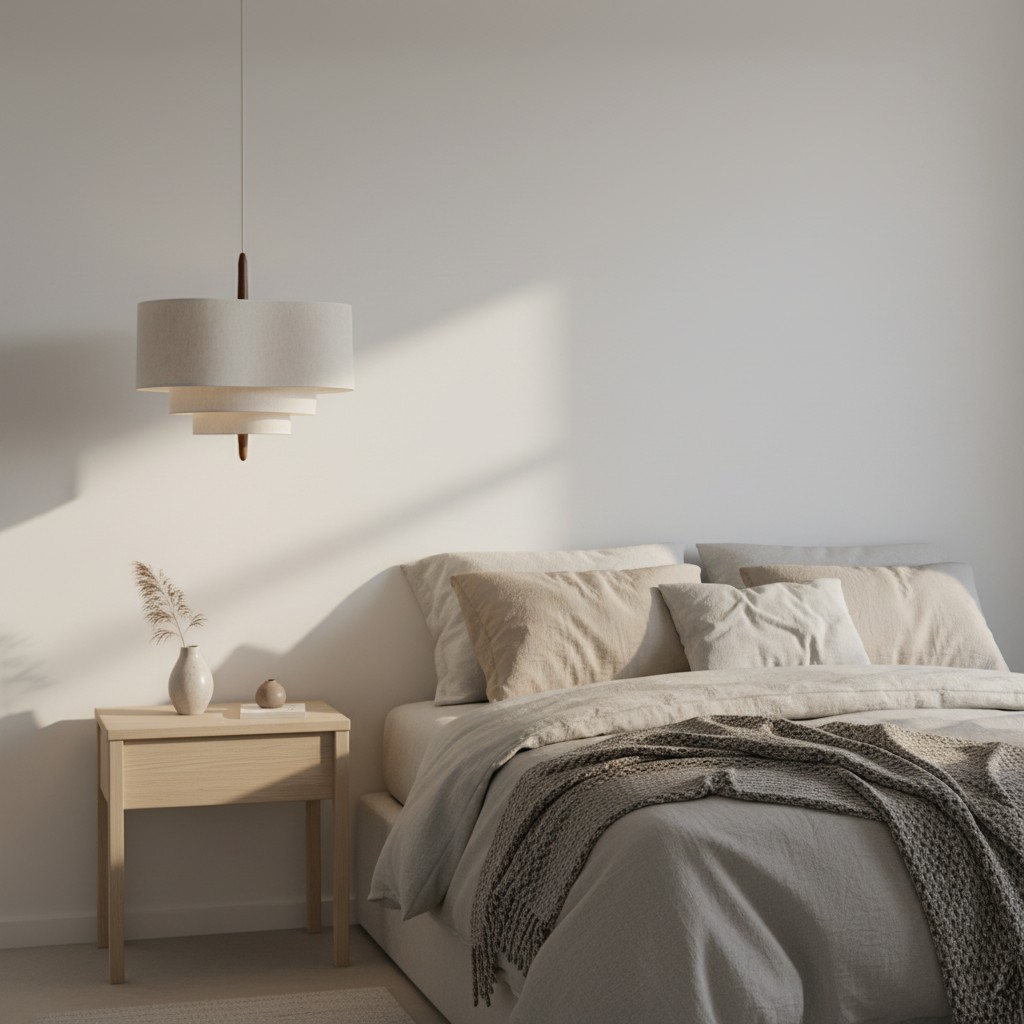 Softlume Pendelleuchte im Schlafzimmer