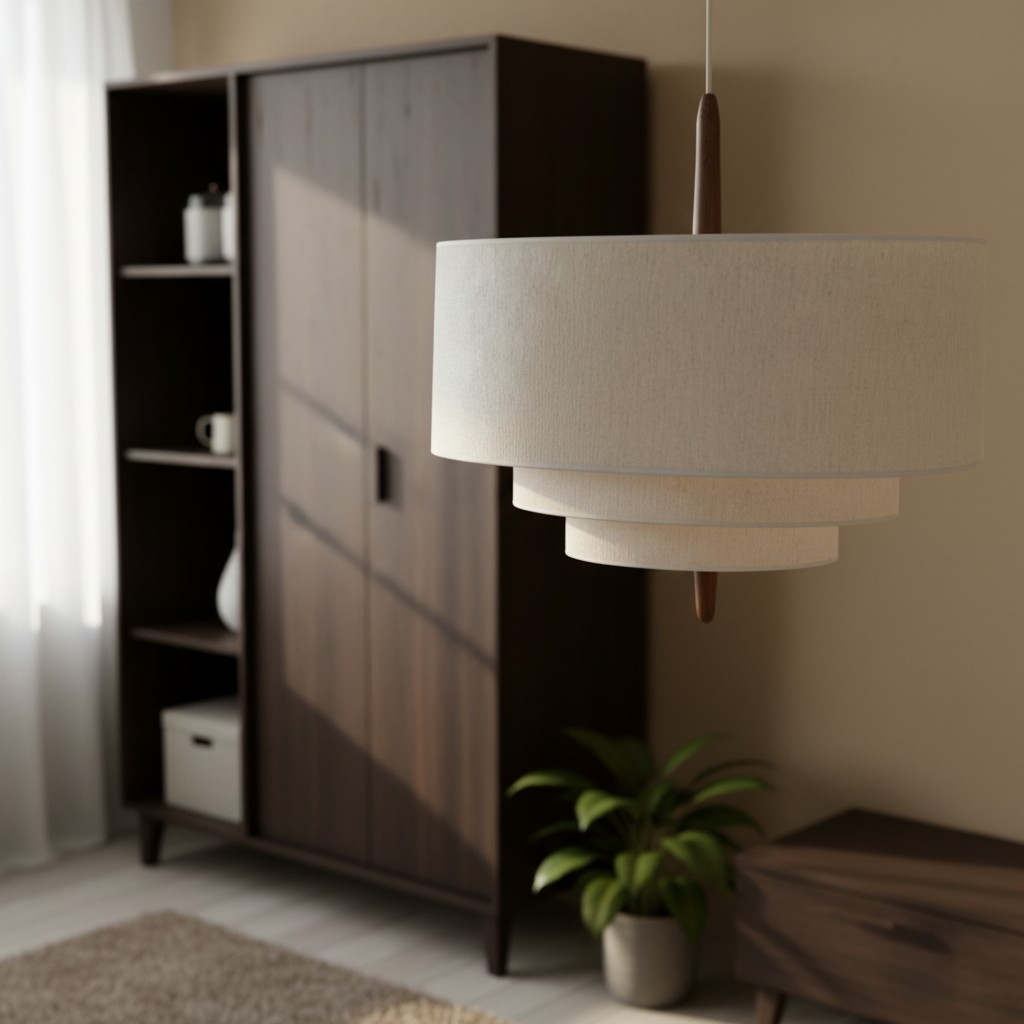 Softlume Pendelleuchte neben Schrank