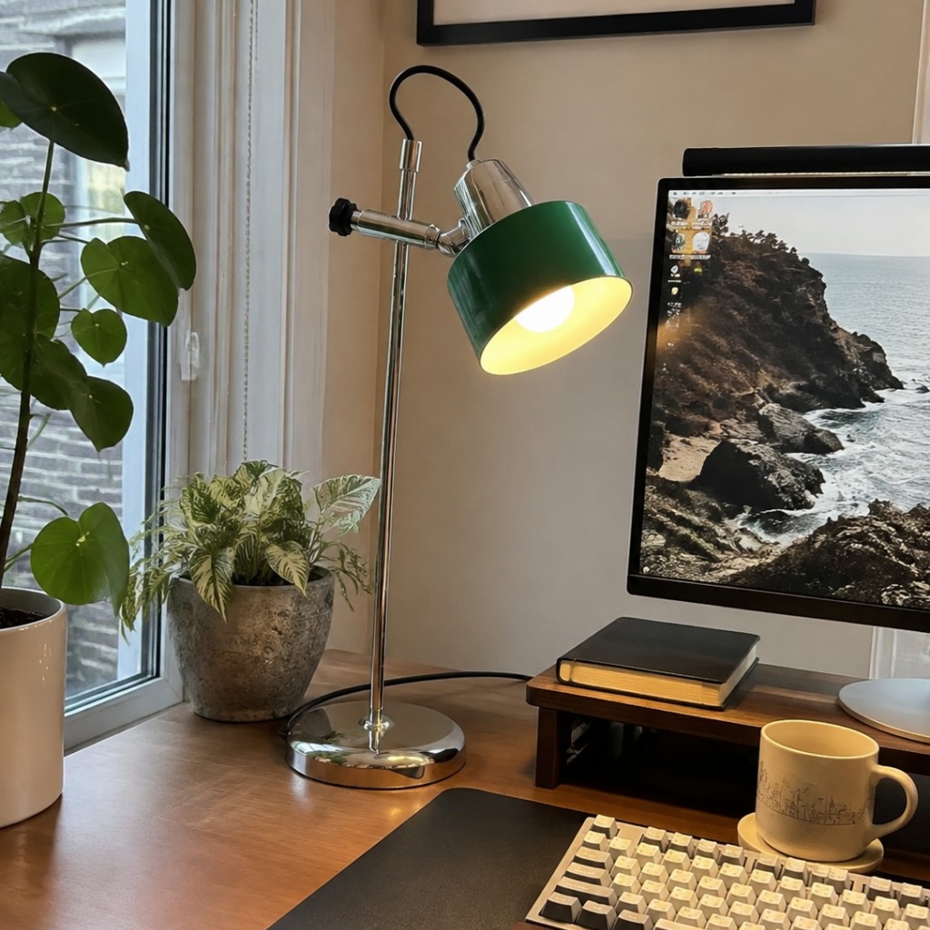 Lampa stołowa Bauhaus w codziennym wnętrzu