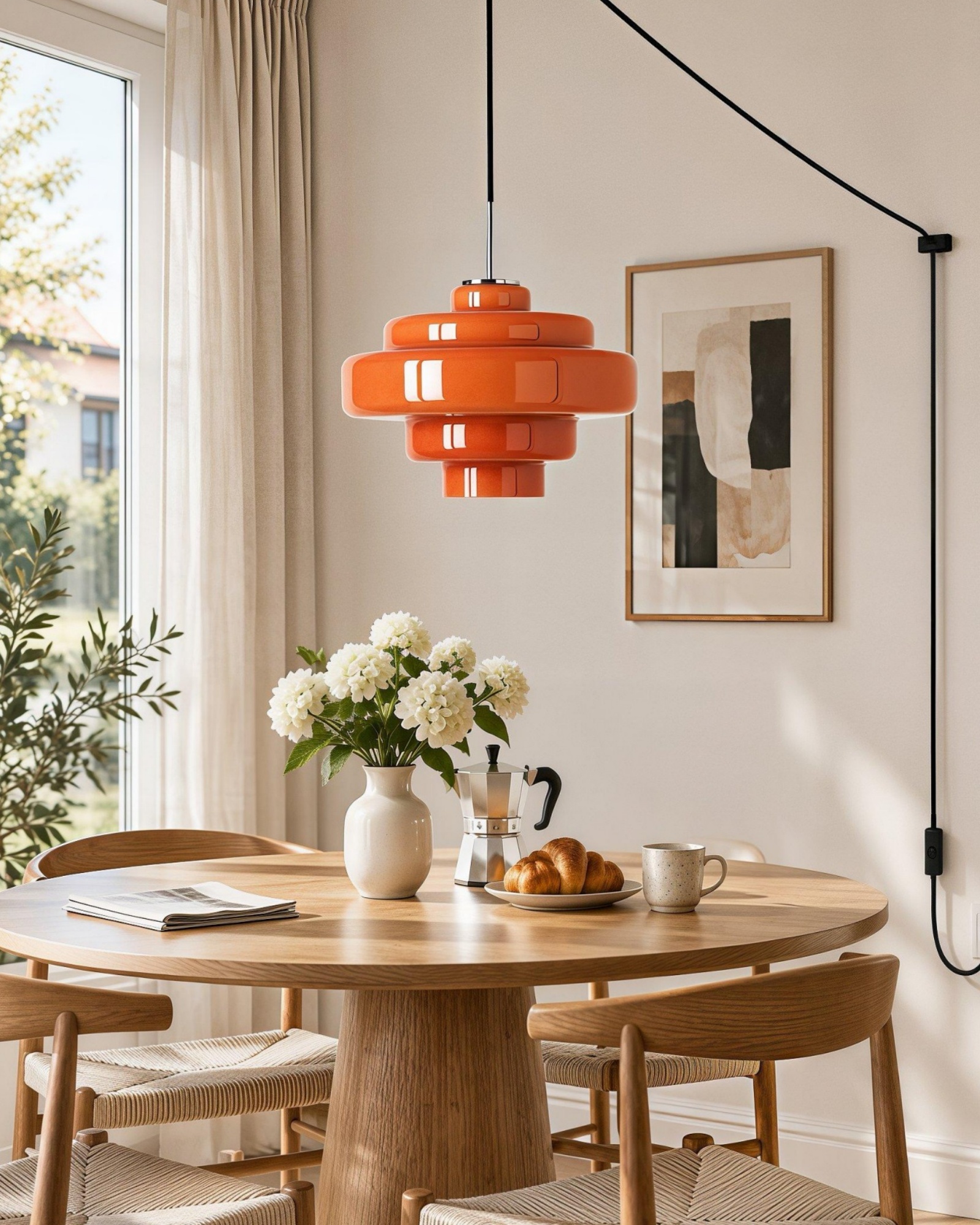 Koloro Millie Plug-In Glass Pendant Light