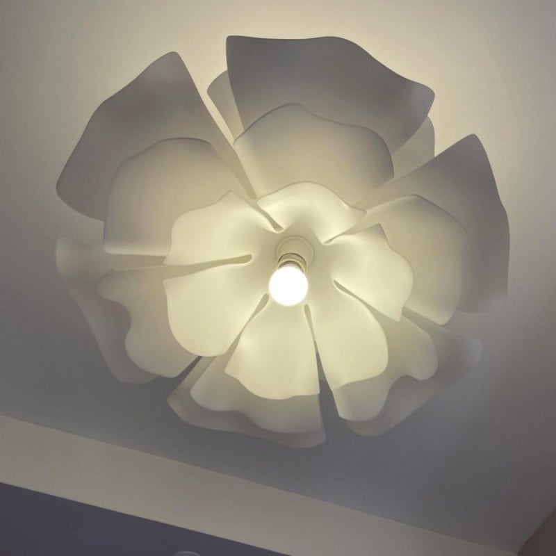 Nordic White Lotus Flower Pendant Light S30