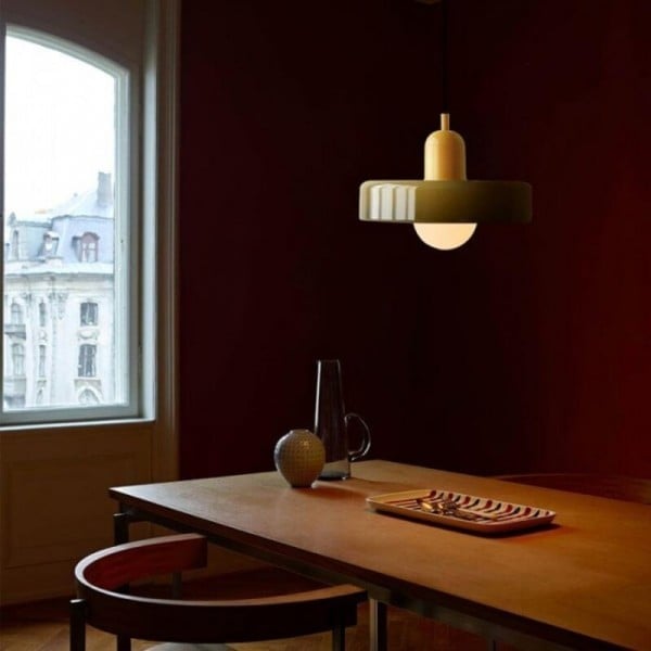 Morandi Disc Orb Glass Pendant Lamp S8
