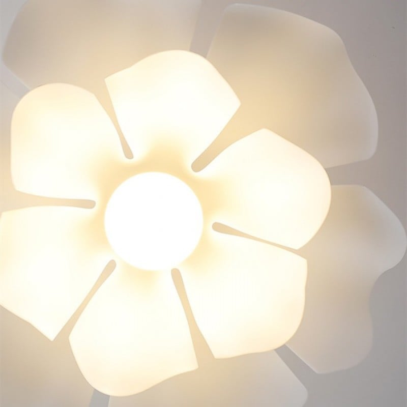 Nordic White Lotus Flower Pendant Light S30