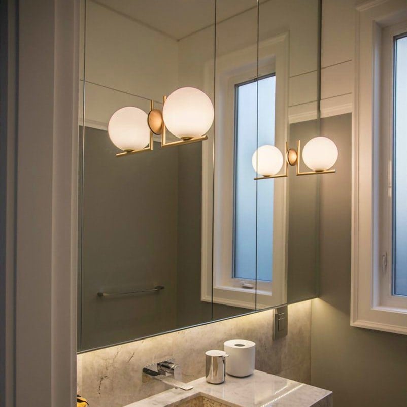 IC Lights Glass Ball Wall Sconce