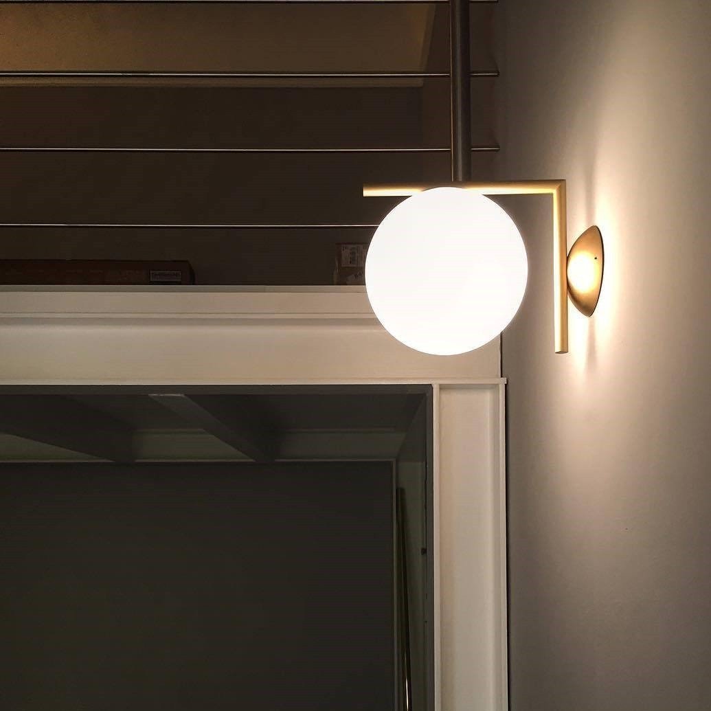IC Lights Glass Ball Wall Sconce