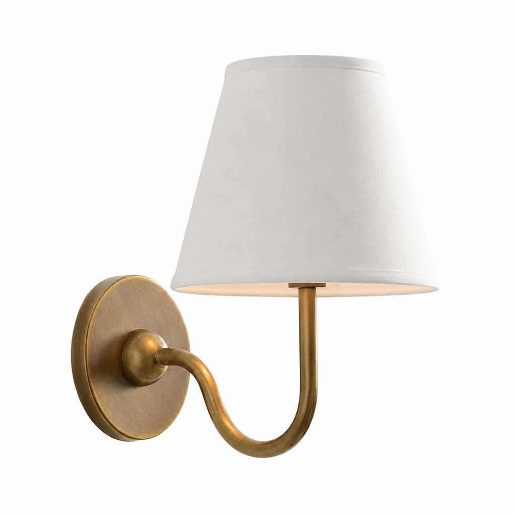Wandleuchte mit glattem Schirm, Variante 2