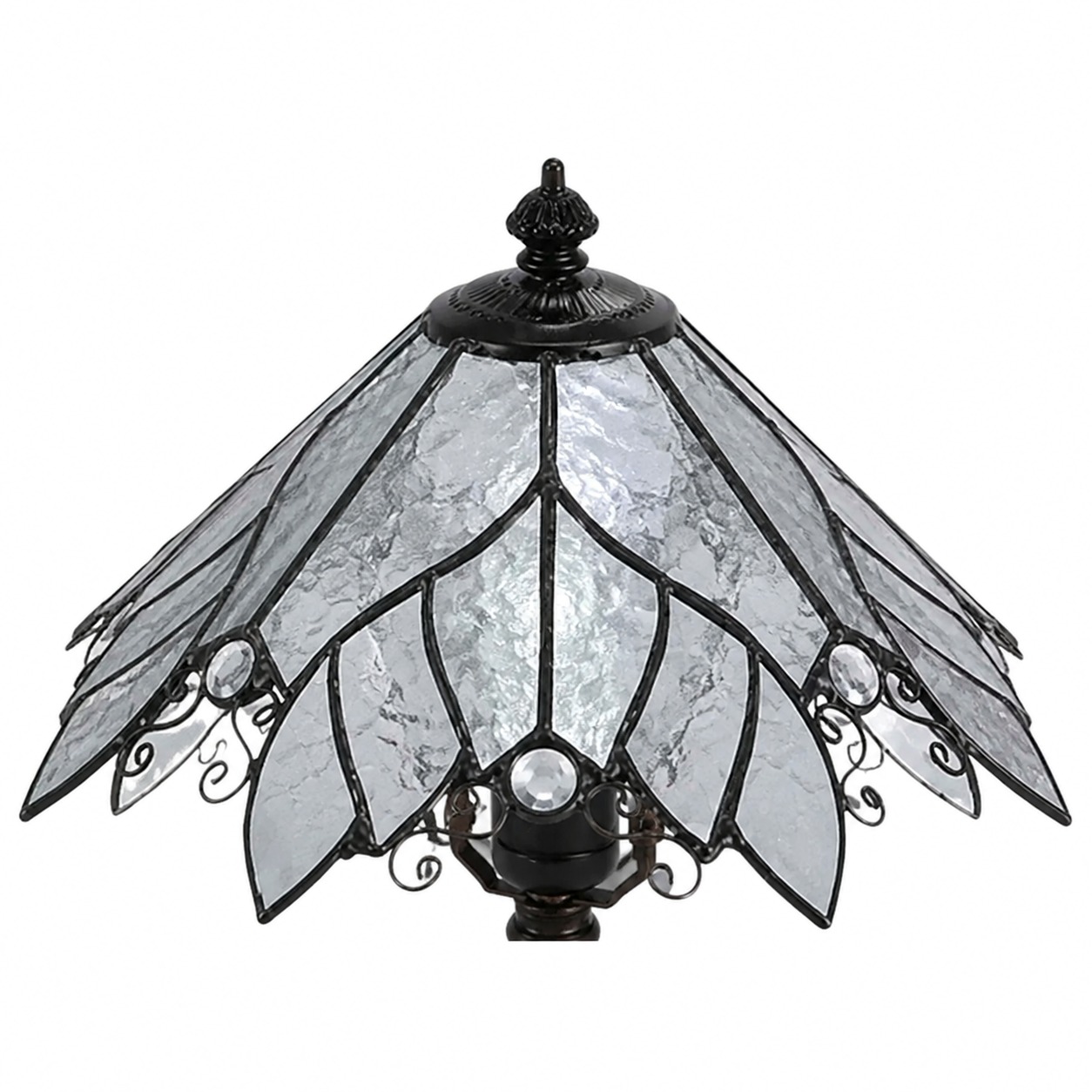 Vintage Tiffany stained glass table lamp