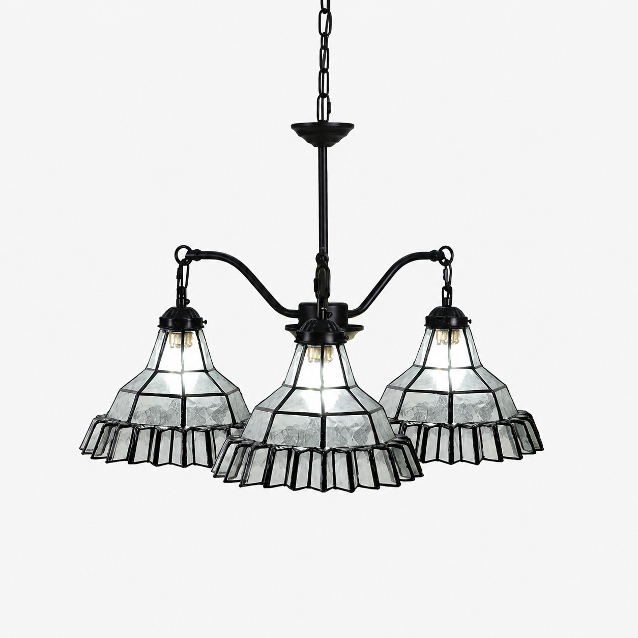Vintage Stained Glass Pendant Light 1