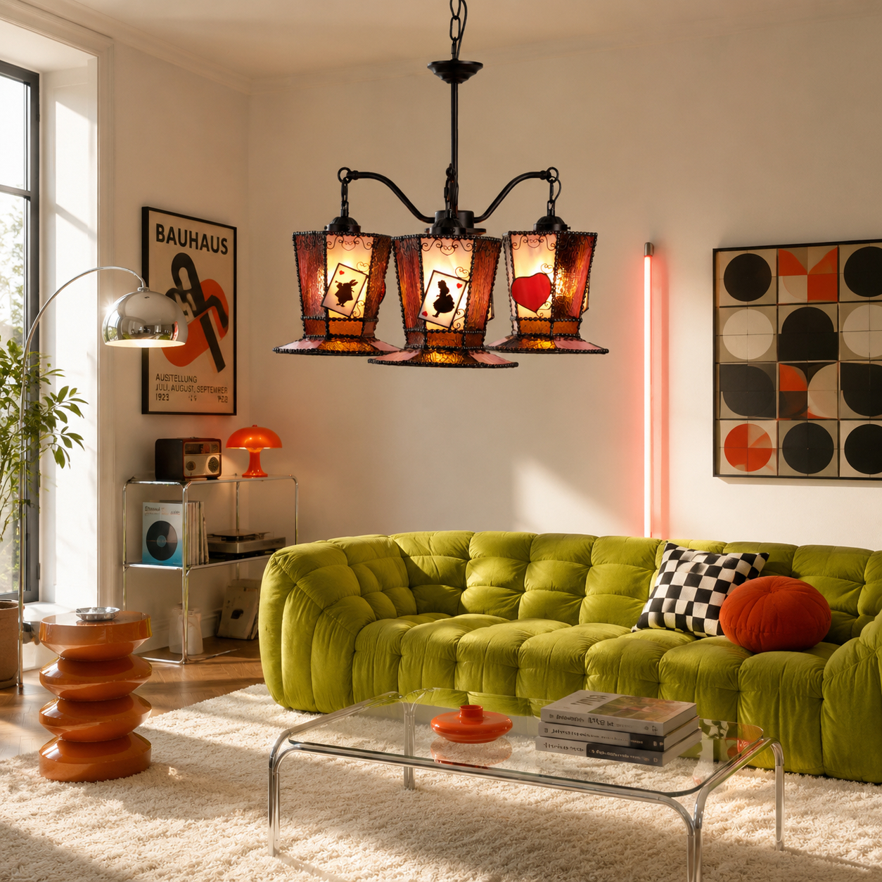 Warm modern living room