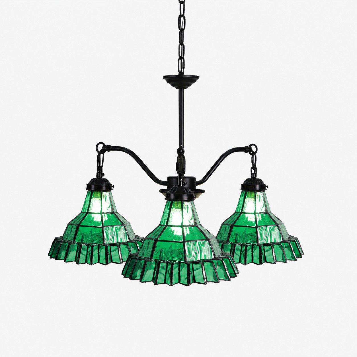 Vintage Stained Glass Pendant Light 2