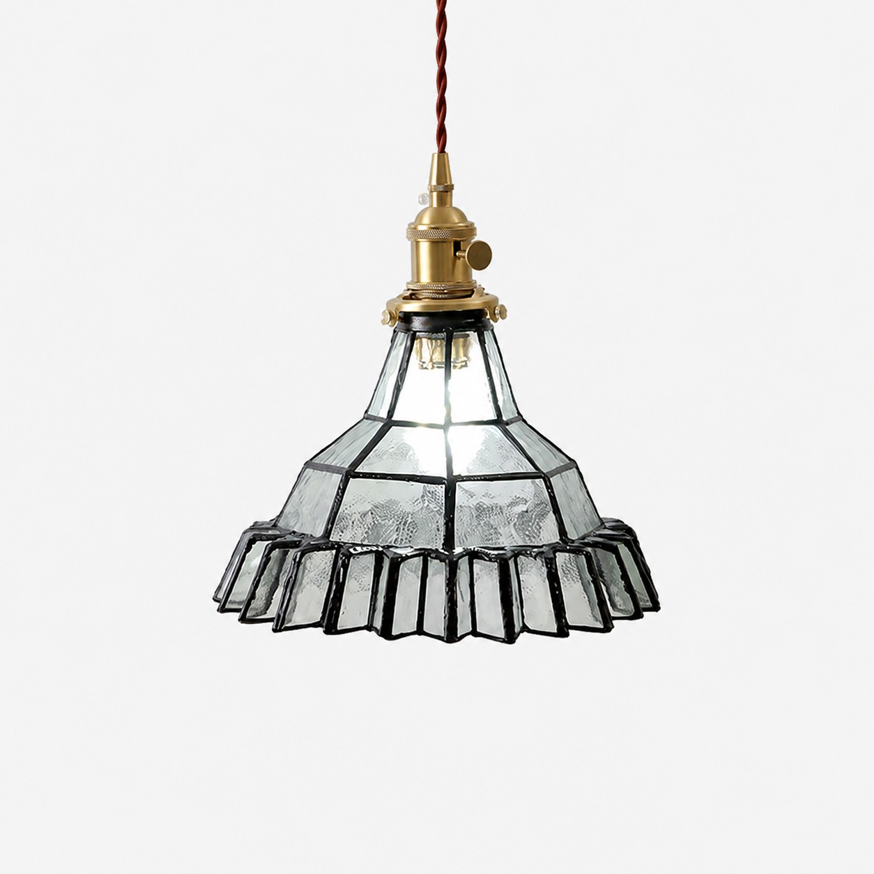 Vintage Stained Glass Pendant Light 5