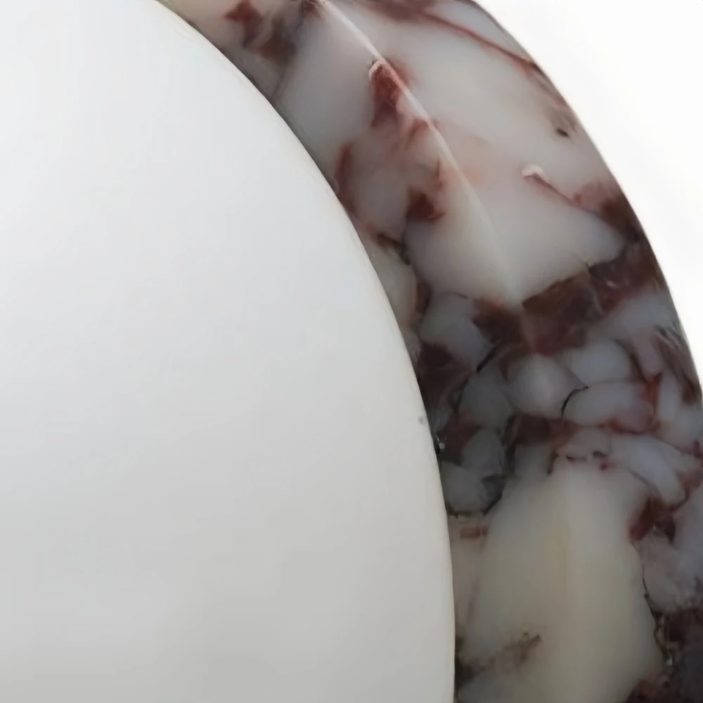 Purple Marble Globe Wall Sconce