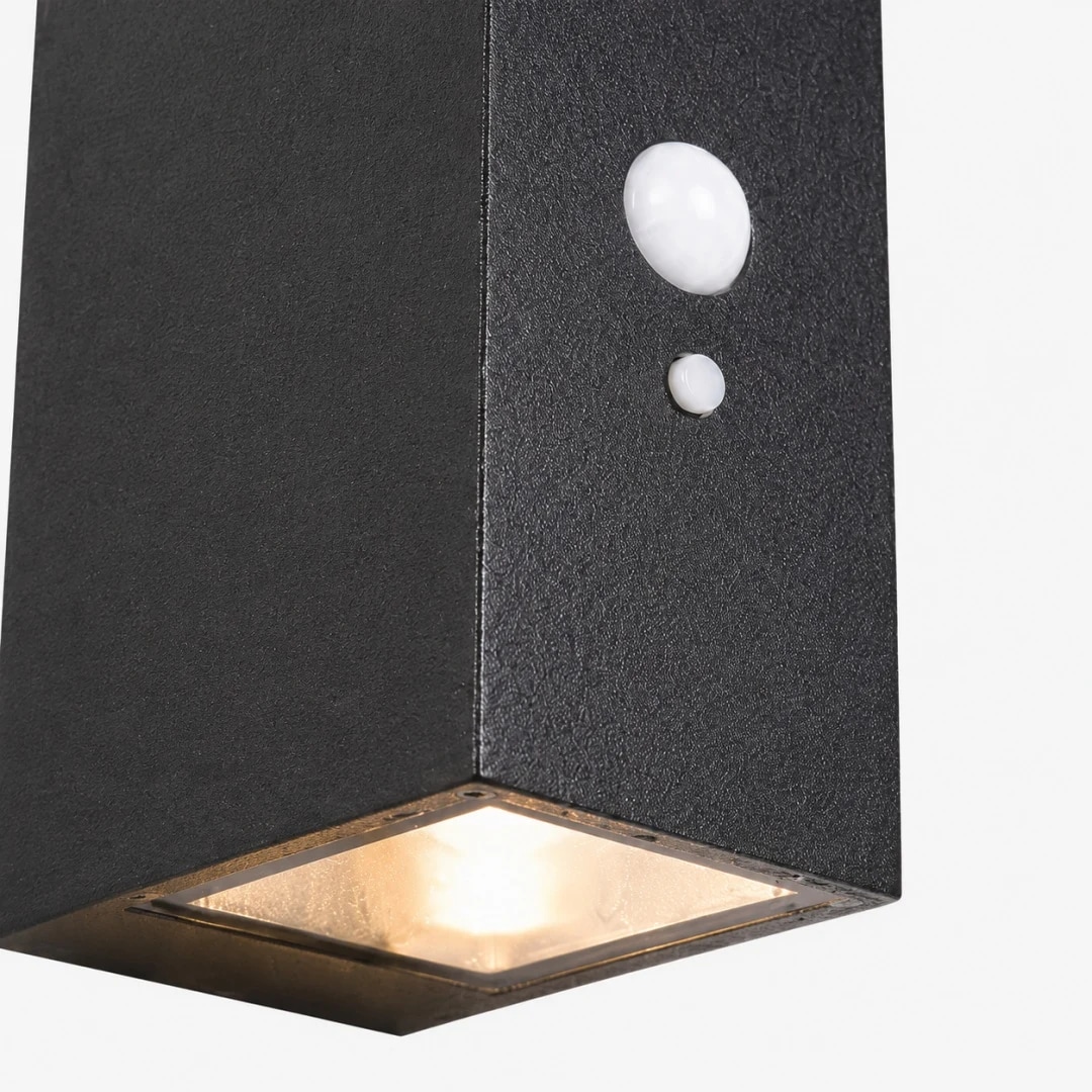 Close view of Style C motion sensor and lower glass shade